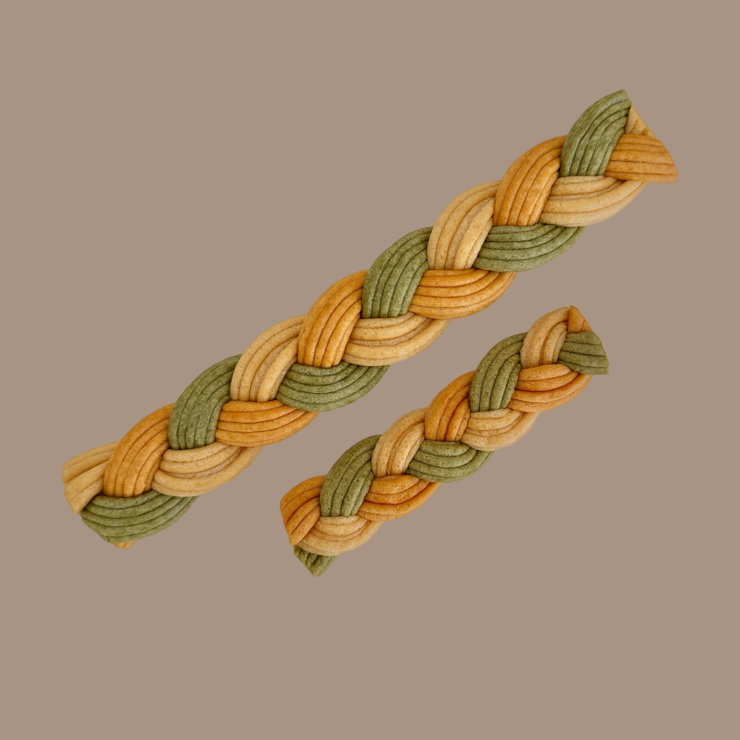 Tricolour Peanut Butter Braids