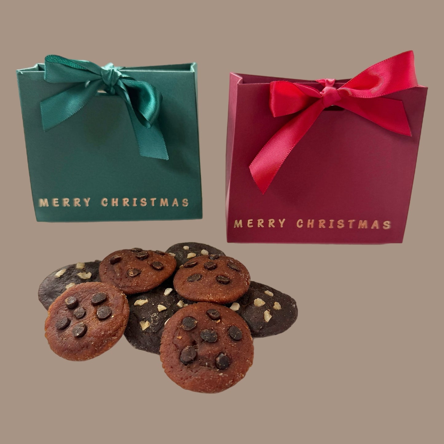 ‘Merry Christmas’ Gift Bag Filled With Meaty Christmas Cookies