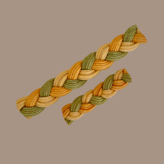 Tricolour Peanut Butter Braids